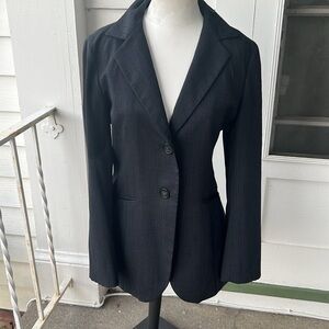 VTG Medium Bella Kolon Mode Pinstriped Blazer